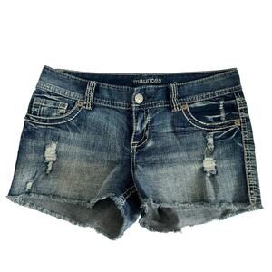 Maurices Blue Jean Cut-Off Shorts Size 9/10